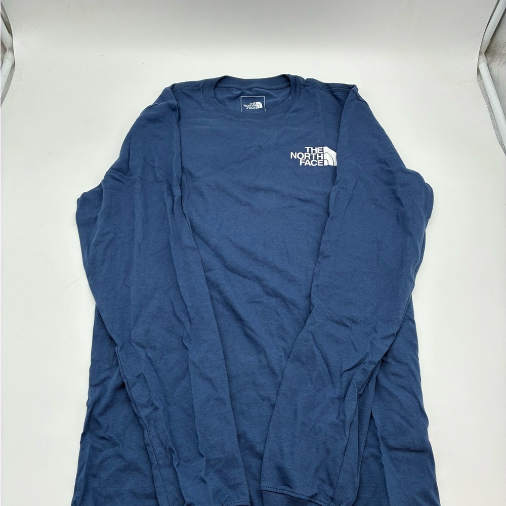 The North Face Long Sleeve Crew Tee - Navy Blue